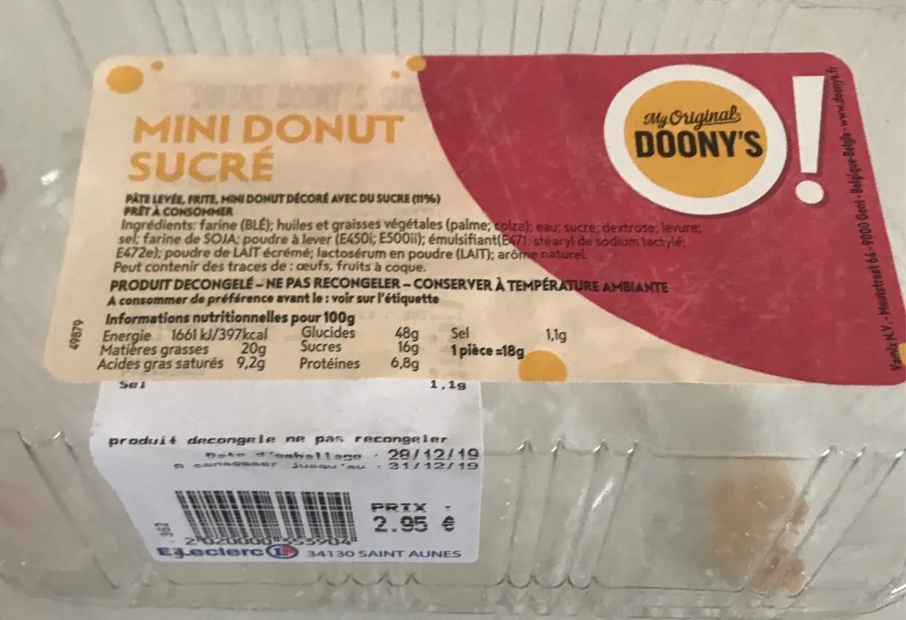 Mini donut sucré