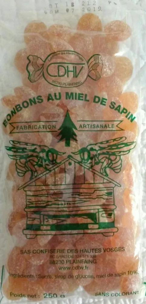 Bonbons au miel de sapin