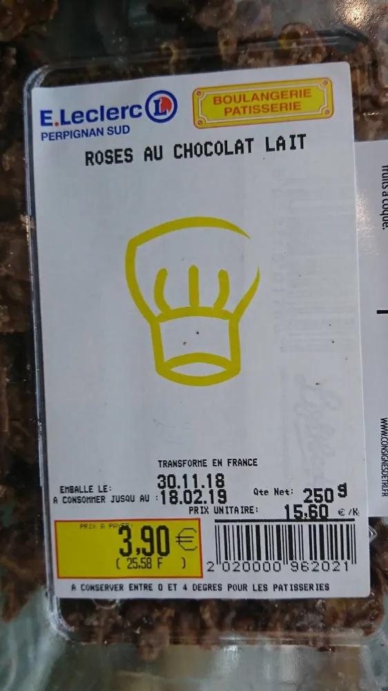 Roses au chocolat au lait