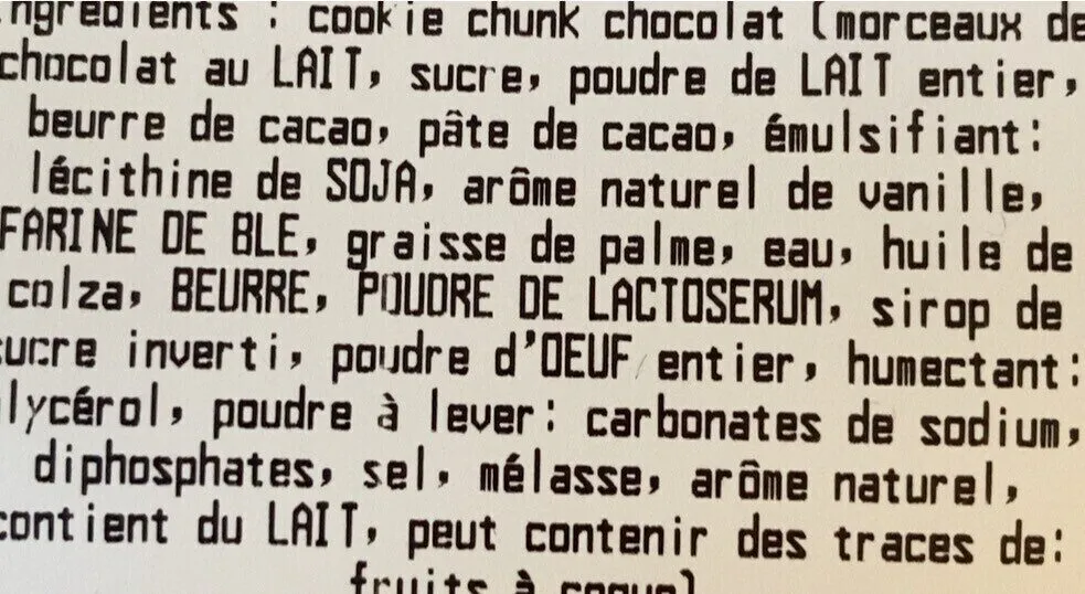 Cookies chocolat au lait