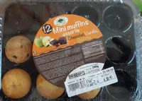 Mini muffins chocolat,vanille,pomme