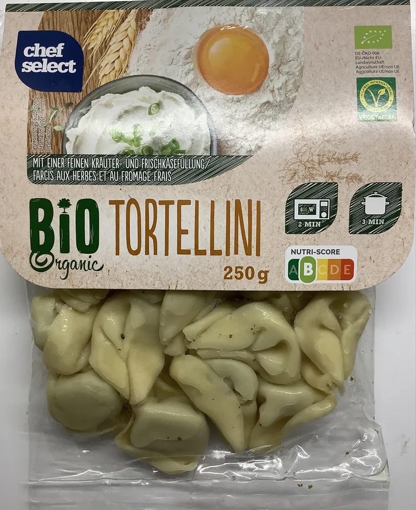 Bio Tortellini, farcis aux herbes-ricotta