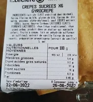 Crêpes sucre