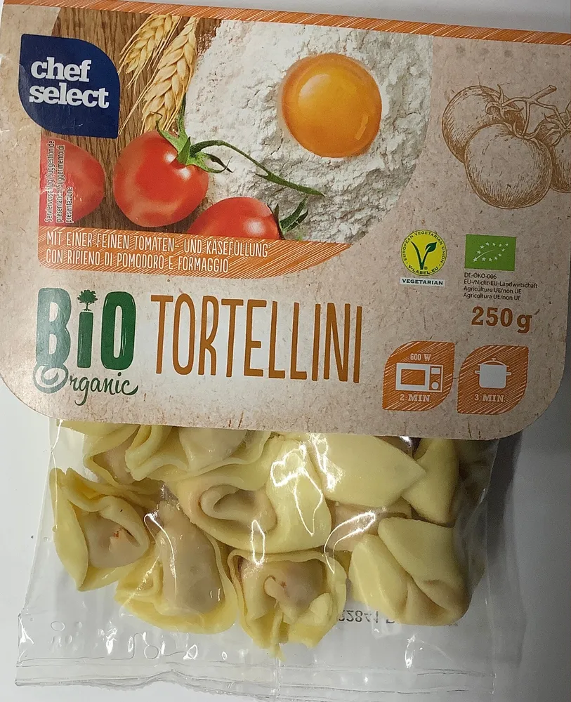 Bio Tortellini, tomate et fromage