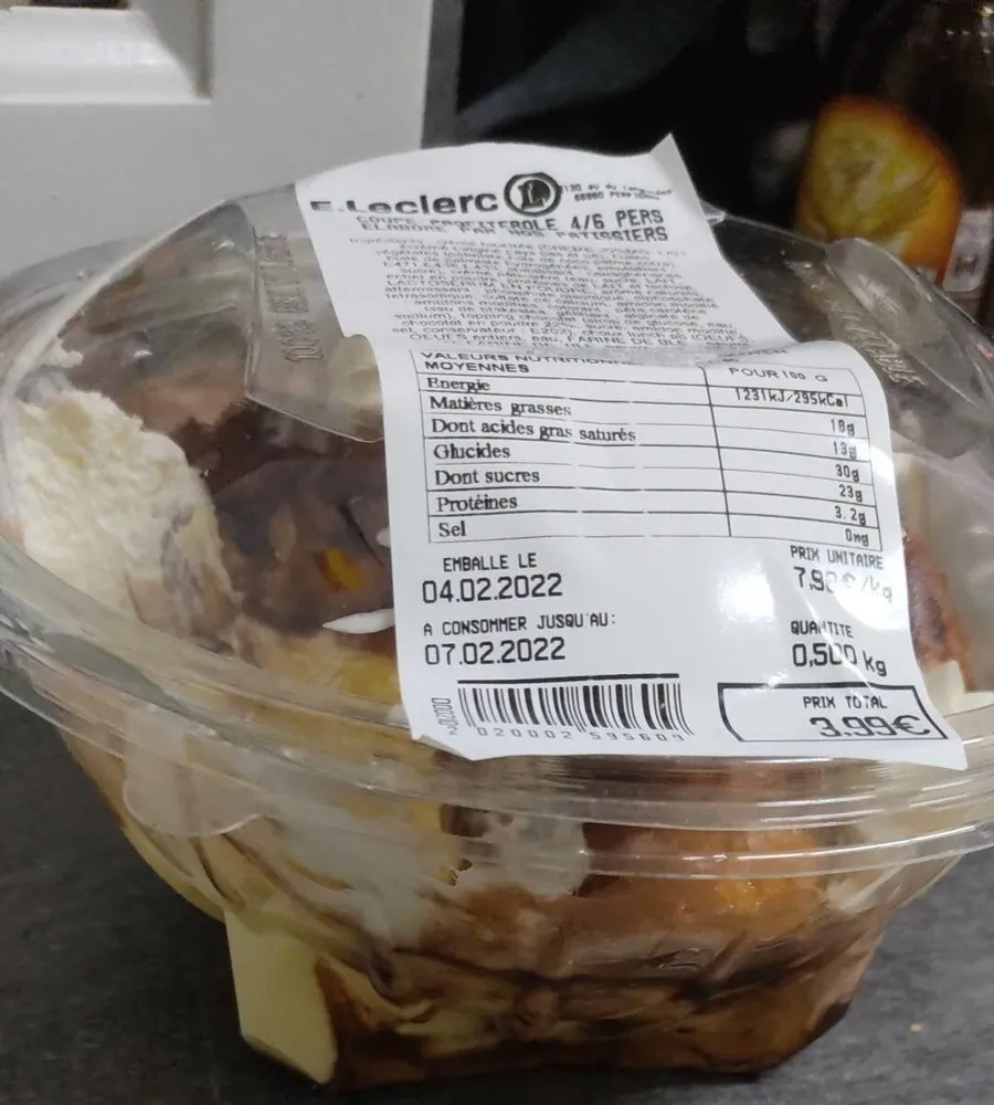 Coupe profiterole