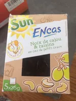 En cas sun noix de cajou et raisins