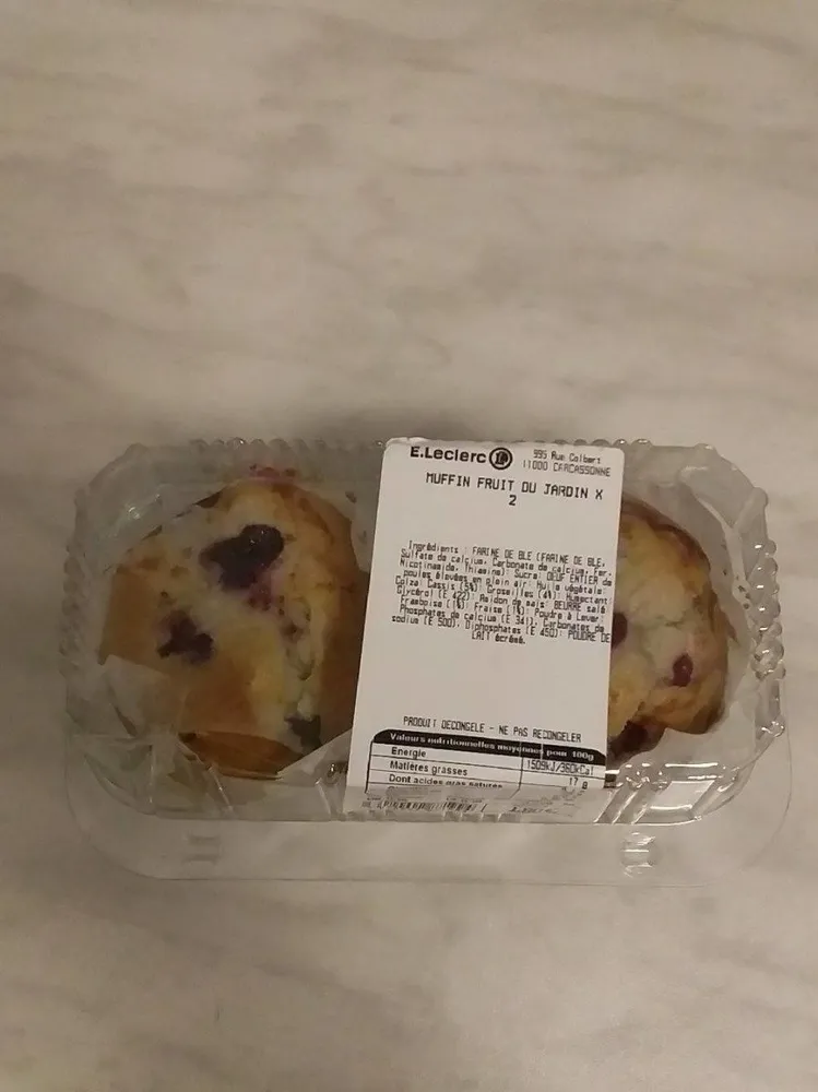 Muffins fruit du jardin