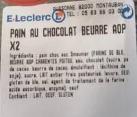 Pain au chocolat beurre aop