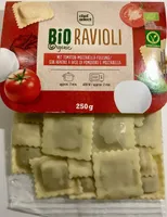 Bio Ravioli, tomate mozzarella