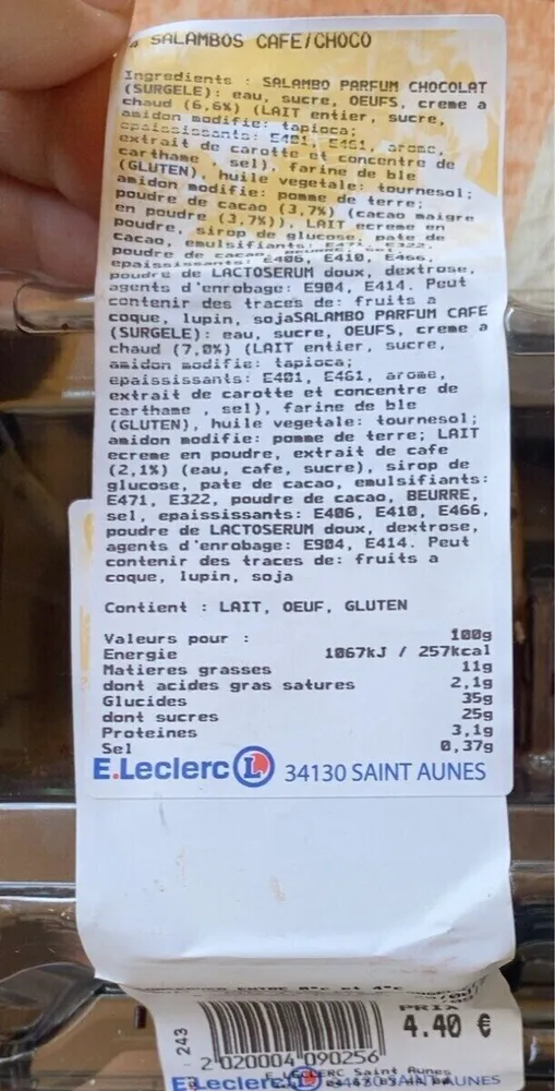 Salambos café/chocolat