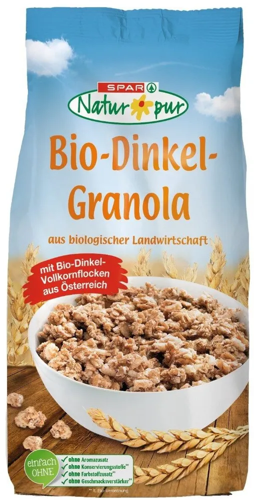 Bio-Granola aus Bio-Dinkel-Vollkornflocken