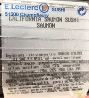 California saumon sushi