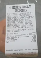 Beignets chocolat décongeles