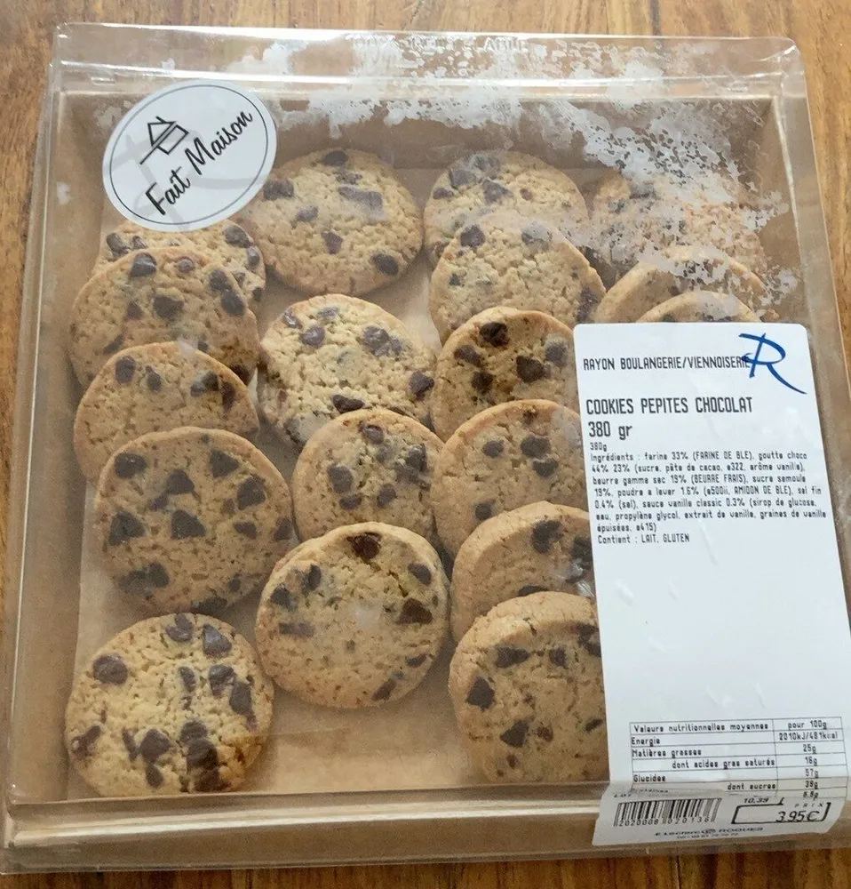 Cookies pepites de chocolat