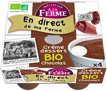 Crème dessert bio chocolat