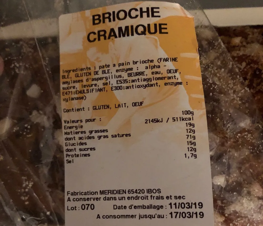 Brioche Cramique