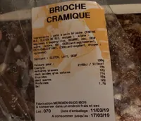 Brioche Cramique