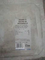 Doony's sucre ( donnut) sucre x4 décongeler