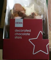 Étoiles décorées chocolat