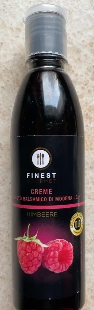 Creme Himbeere mit Aceito Balsamico de Modena
