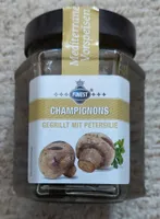 Champignons gegrillt mit Petersilie