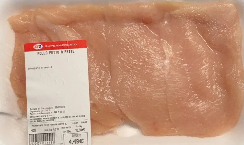 Pollo petto a fette