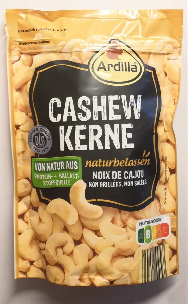 Cashewkerne, Naturell