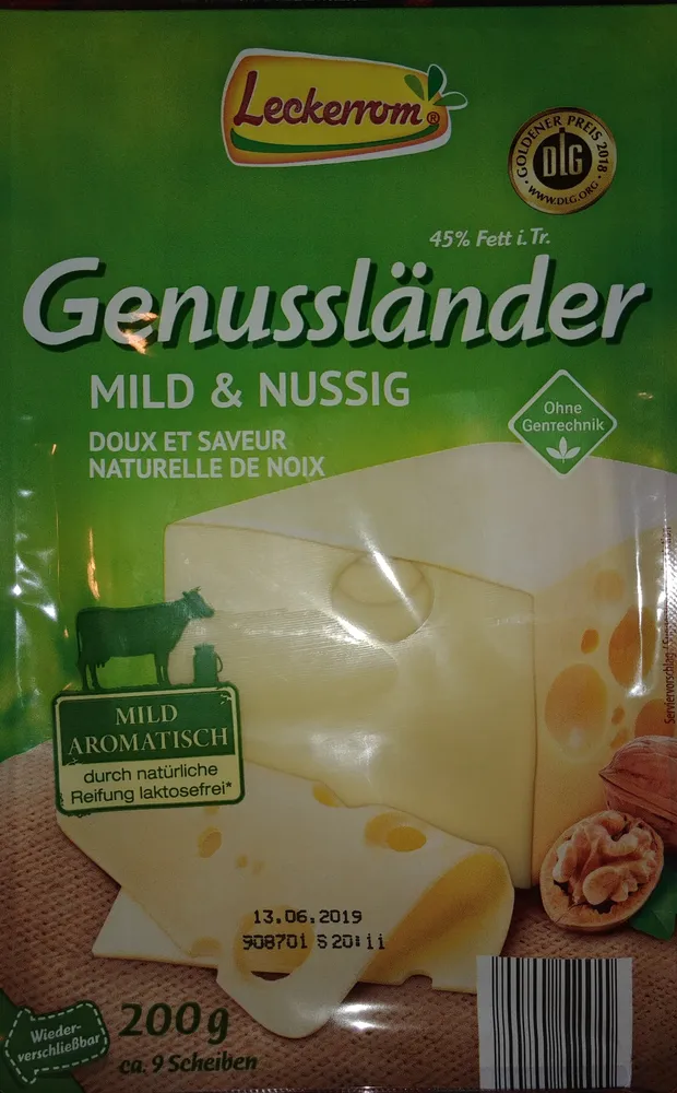 Schnittkäse in Scheiben 45% Fett