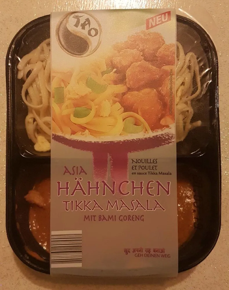 Asia nouille et poulet en sauce tikka masala