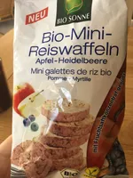 Bio-Mini-Reiswaffeln Apfel - Heidelbeere