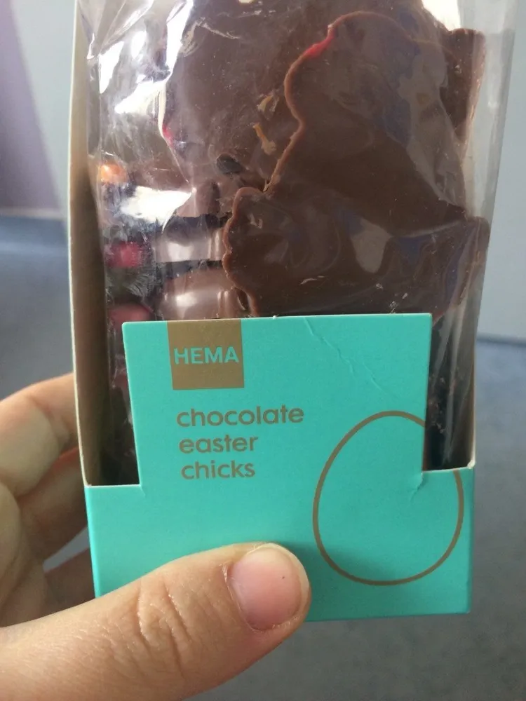 Chocolate easter chicks