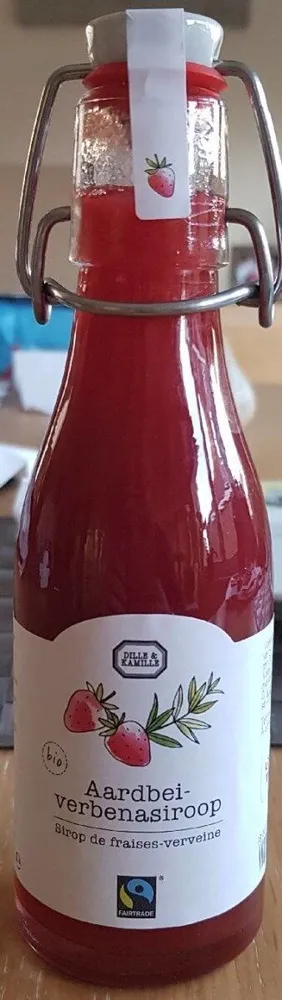 Sirop de fraises-verveine