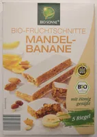 Bio-Fruchtschnitte Mandel-Banane