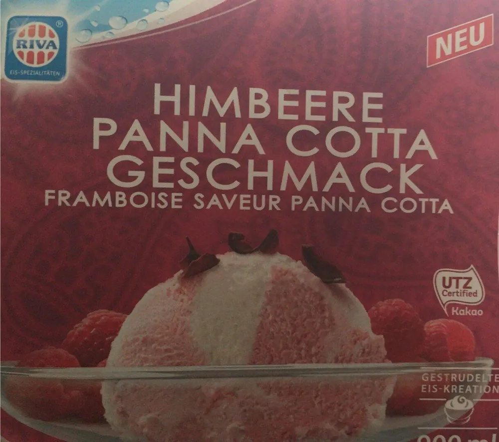 Himbeere Panna Cotta Eis