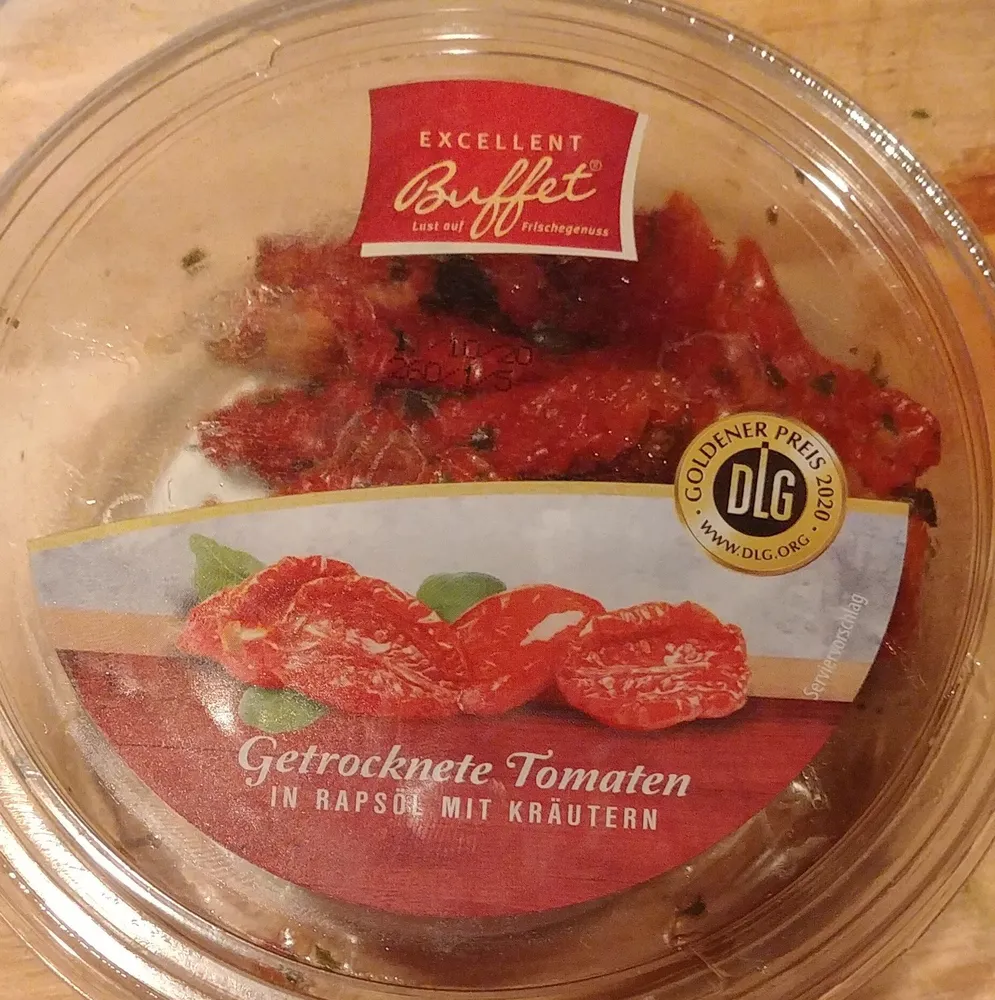 Getrocknete Tomaten in Rapsöl mit Kräutern