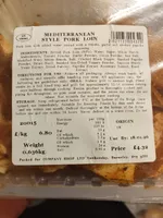 Mediterranean Style Pork Loin