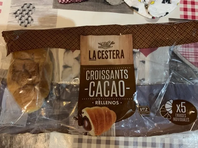 Croissants rellenos cacao
