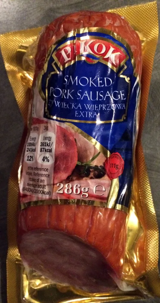 smoked pork sausage