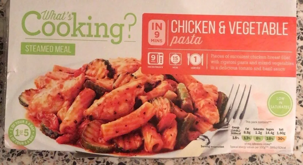 Chicken and vegetable pasta