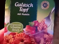 Gulasch Topf mit Nudeln