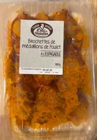 Brochettes de médaillons de poulet à l'espagnol
