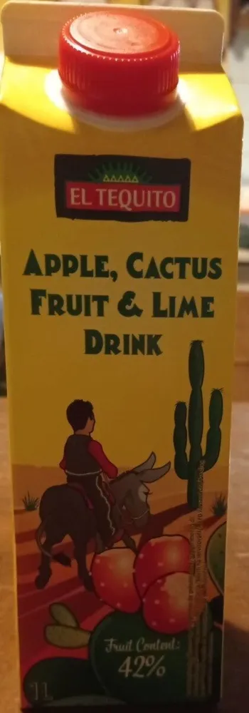 Succo di mela di fico d'india e di lime