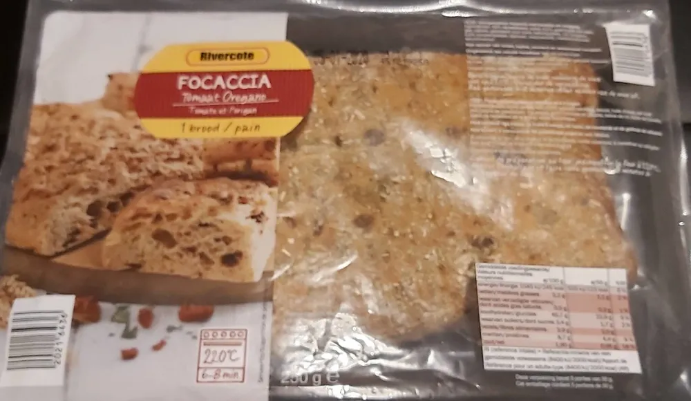 Focaccia tomate origan