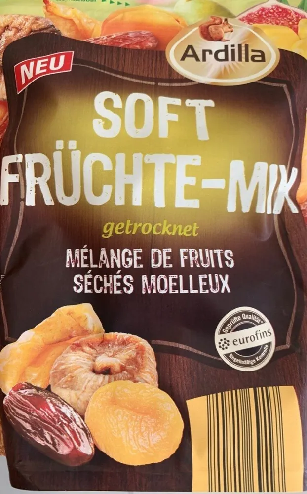 Mélange de fruits séchés moelleux