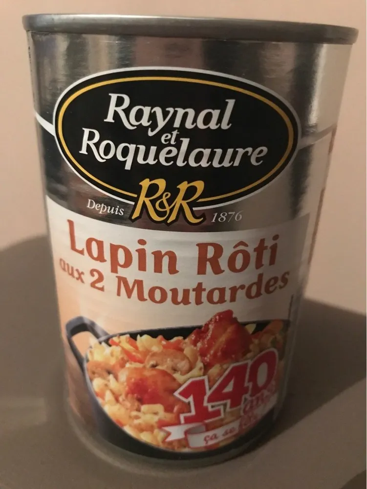 Lapin Roti aux 2 Moutardes