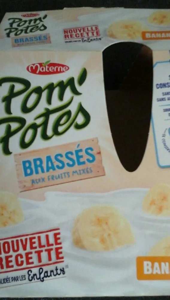 Pomme pote brassé aux fruits mixés banane