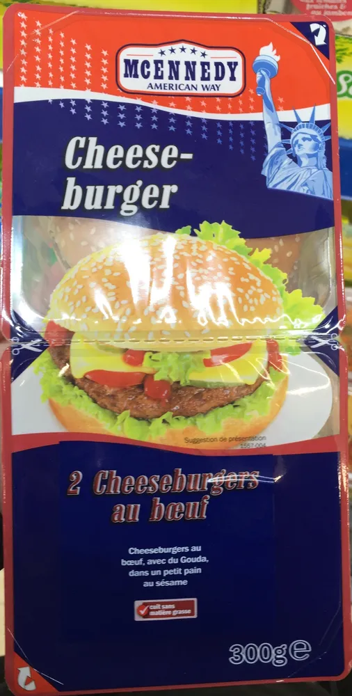 2 Cheeseburgers au bœuf avec du Gouda