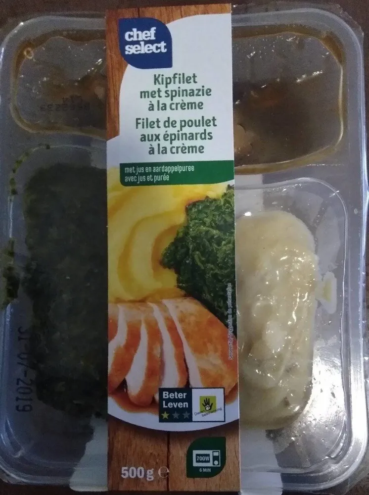 Filet de poulet aux épinards à la crème