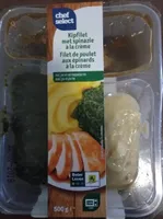Filet de poulet aux épinards à la crème