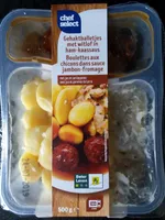 Boulettes Chicons sauce jambon fromage